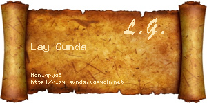Lay Gunda névjegykártya